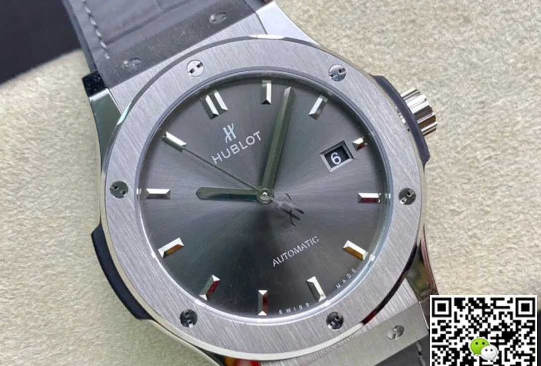 Hublot Classic Fusion 542.NX.7071.LR 42MM WWF Factory 1:1 Best Edition Replica Watch Grey Strap